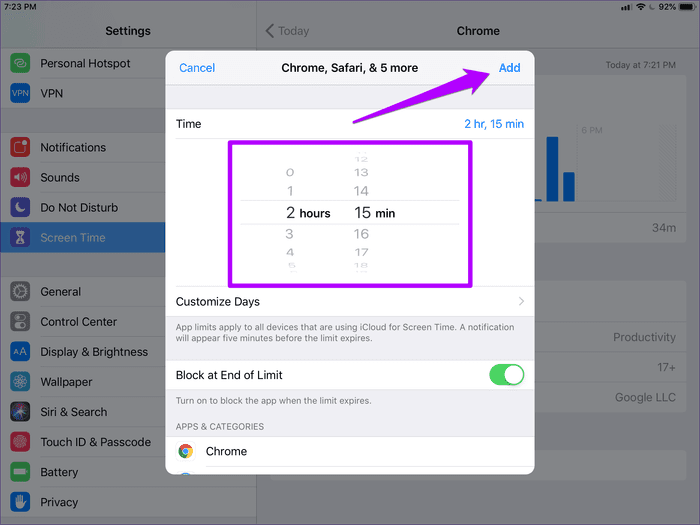 كيفية تعديل فئات التطبيقات في وقت الشاشة على نظام التشغيل iOS - %categories