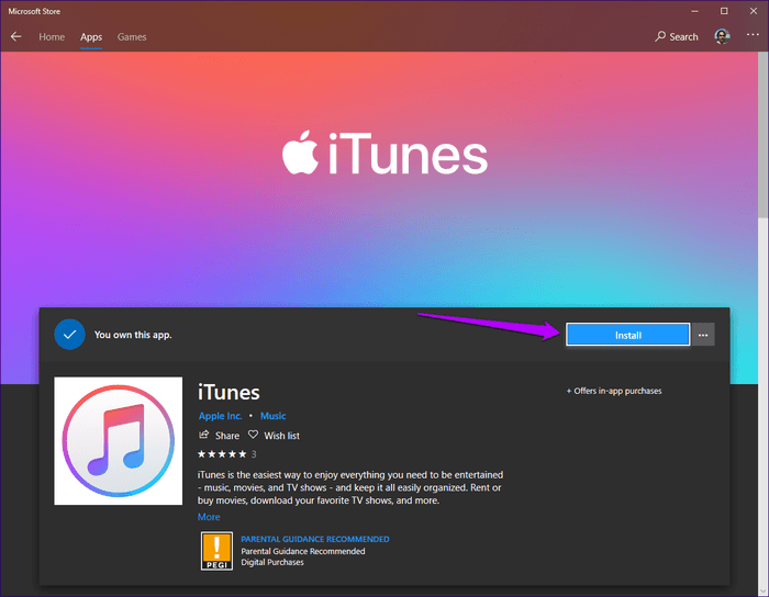 كيفية إصلاح مشكل برنامج iTunes متجر تطبيقات Windows غير مثبت - %categories