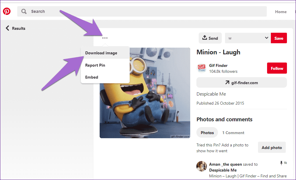 كيفية تنزيل GIF من Pinterest - %categories