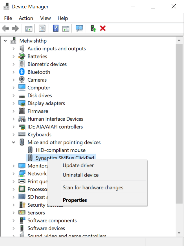 كيفية إصلاح Synaptics إعدادات لوحة اللمس TouchPad المفقود على ويندوز - %categories