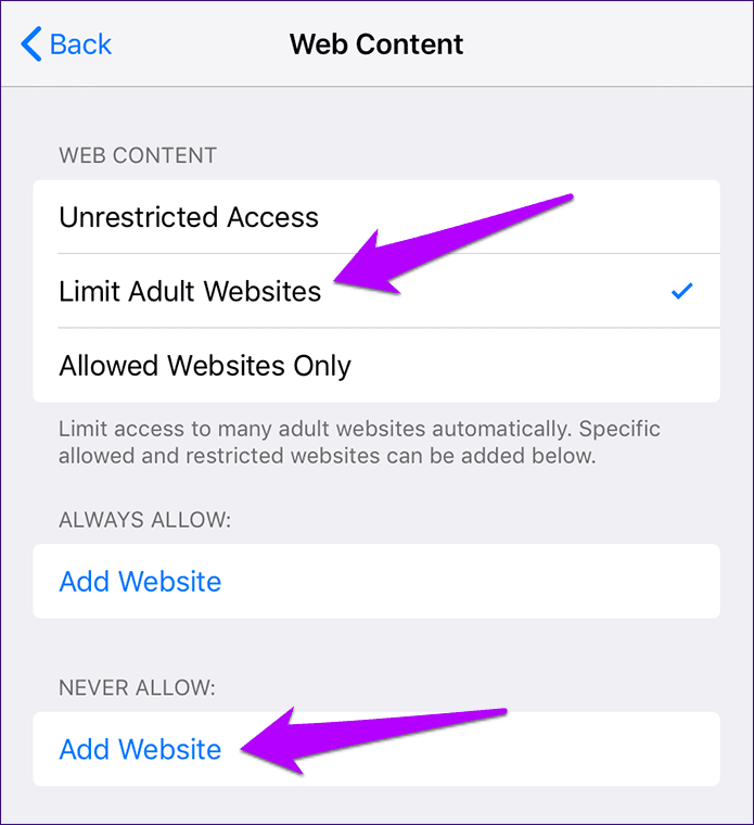 كيفية حظر المواقع على كروم لنظام التشغيل iOS - %categories