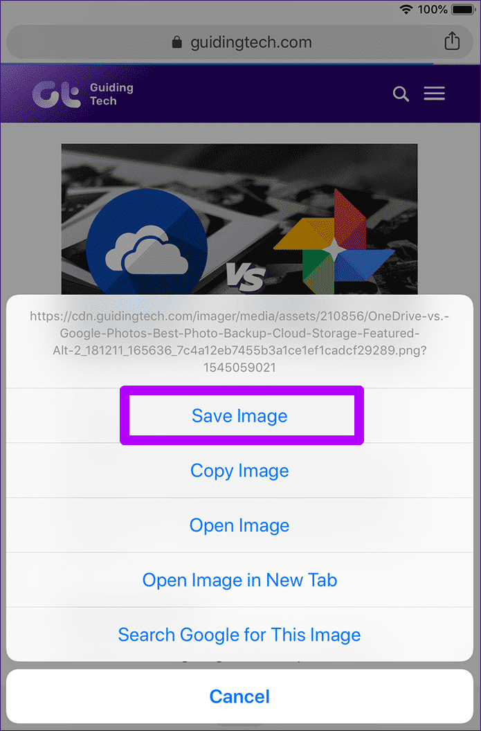 أفضل 3 طرق لحفظ الصور في Chrome لنظام التشغيل iOS - %categories
