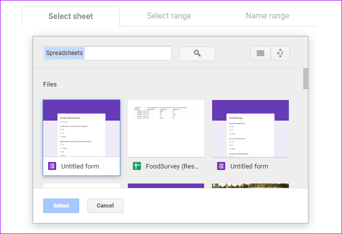 Module complémentaire google form