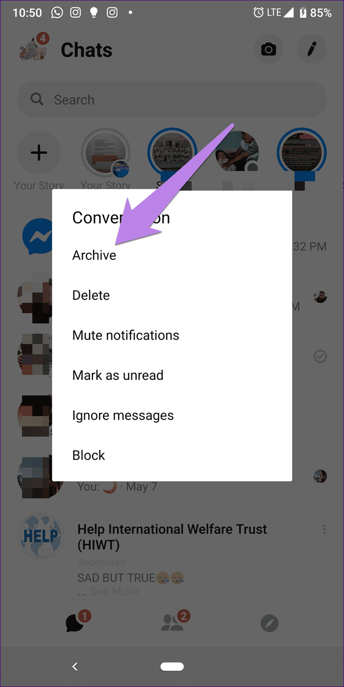 Facebook Messenger Delete مقابل Archive: أي واحد منهما للاستخدام؟ - %categories
