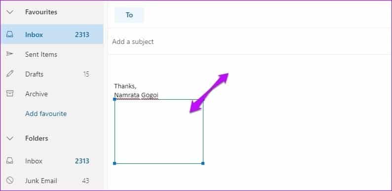 كيفية إضافة صورة إلى التوقيع في تطبيق Outlook Web - %categories