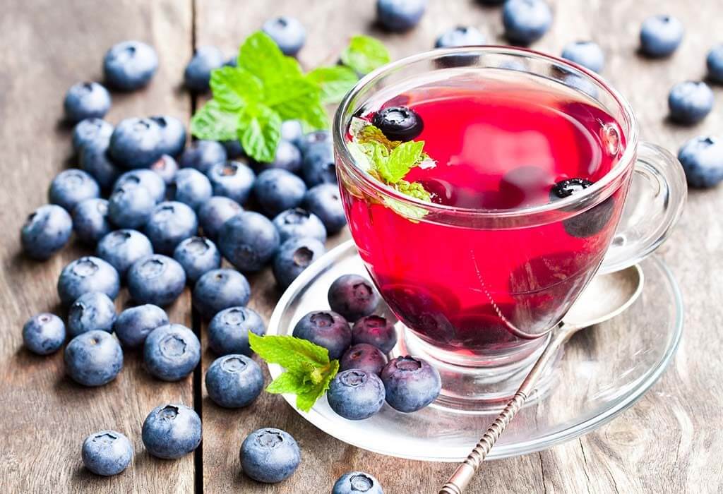 علاج الإسهال في المنزل Blueberry Tea - طرق علاج الإسهال في المنزل