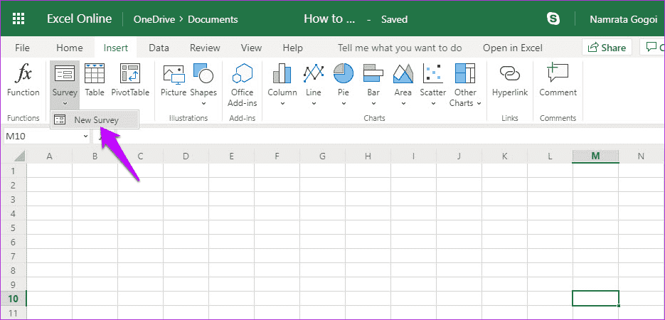 كيفية إنشاء الاستطلاعات المجانية على Microsoft Excel Online - %categories