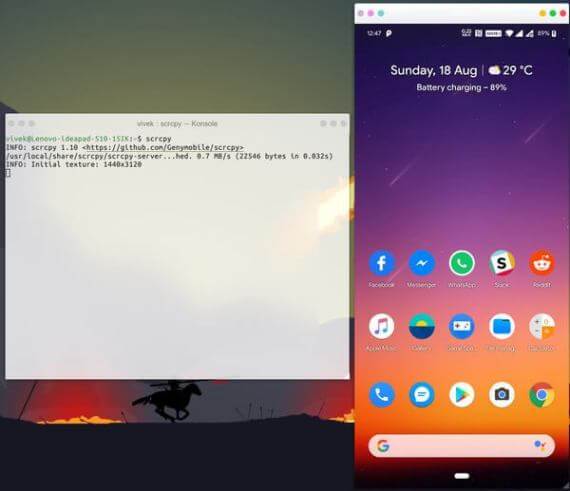 كيفية عكس المحاكاة والتحكم في الـ Android عن بعد من Ubuntu - %categories