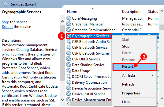 إصلاح أخطاء موفر خدمة التشفير (CSP) في نظام التشغيل Windows 10 - %categories