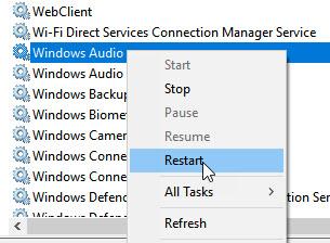 إصلاح خدمات الصوت لا تستجيب في نظام التشغيل Windows 10 - %categories