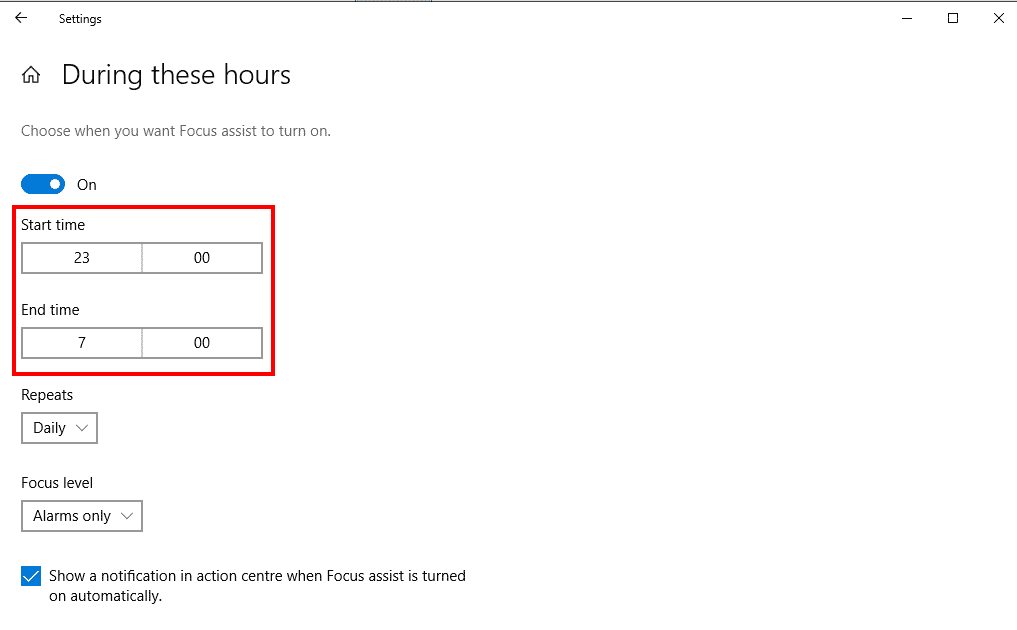 كيفية استخدام Focus Assist لإلغاء تنشيط إشعارات Windows 10 لفترة زمنية محددة - %categories