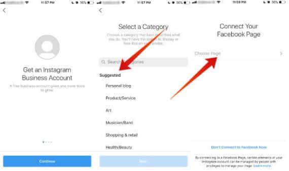 كيفية إعداد حساب الأعمال في Instagram - %categories