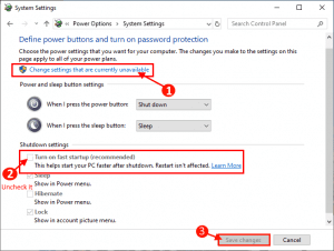 إصلاح شاشة سوداء بعد إيقاف التشغيل في نظام التشغيل Windows 10 ، يمكن إيقاف تشغيل من زر الطاقة فقط - %categories