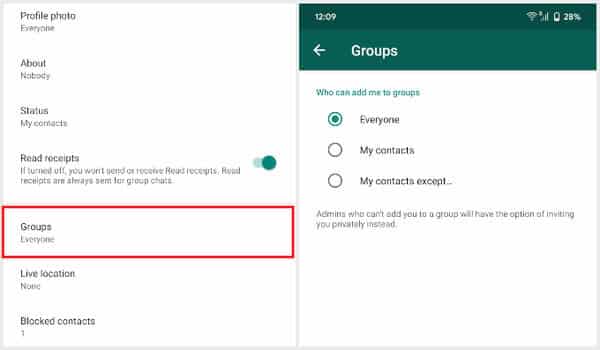 كيفية منع الناس من إضافتك إلى مجموعات WhatsApp - %categories