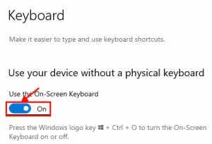 إصلاح لوحة المفاتيح على الشاشة لا تعمل في ويندوز 10 - %categories