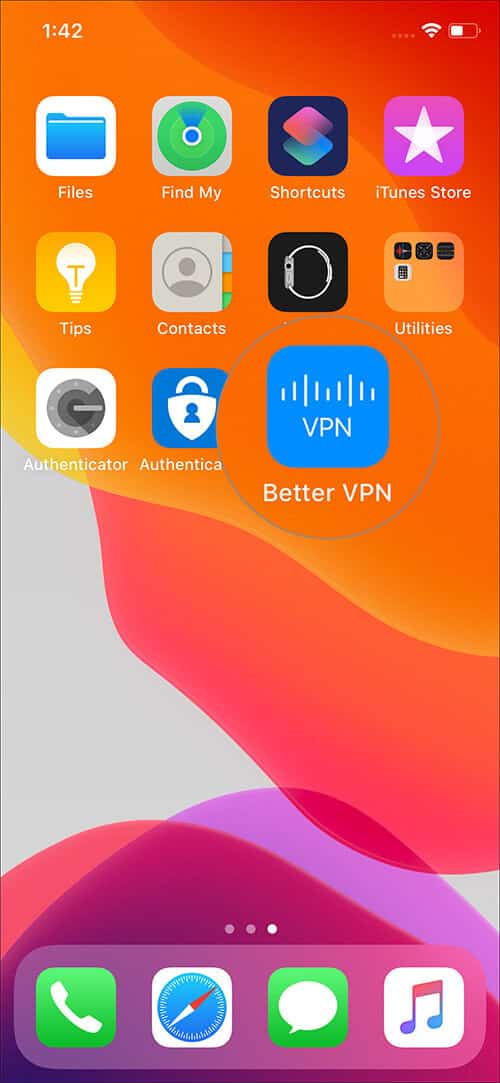 إعداد وتكوين اتصال VPN على iPhone و iPad Turn on status switch under VPN configuration on iPhone 3 - كيفية إعداد وتكوين اتصال VPN على iPhone و iPad