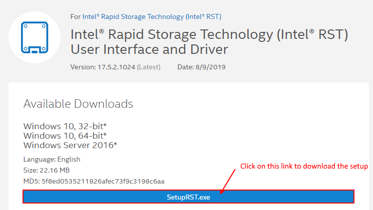 إصلاح خدمة - Intel Rapid Storage Technology RST التي لا تعمل - %categories