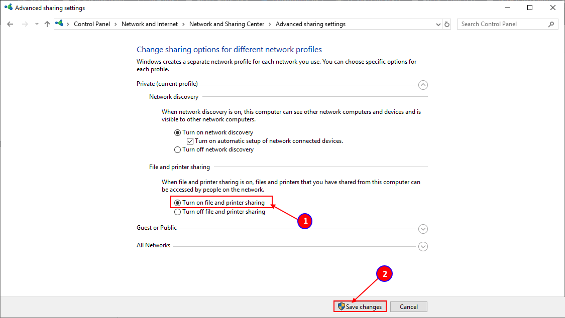 إصلاح خطأ لا يمكن مشاركة المجلد الخاص بك في نظام التشغيل Windows 10 - %categories