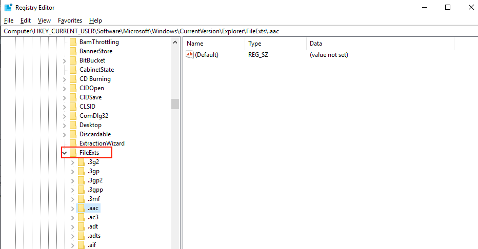 إصلاح - خطأ الاقتران مع نوع الملف في Windows 10 - %categories