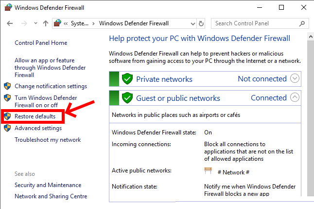 كيفية استعادة إعدادات جدار الحماية الافتراضية في نظام التشغيل Windows 10 - %categories