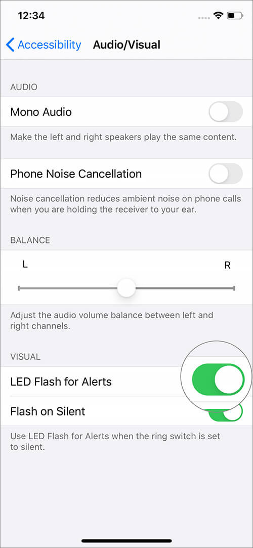 كيفية تشغيل ضوء إعلام LED للمكالمات والرسائل  على iPhone - %categories