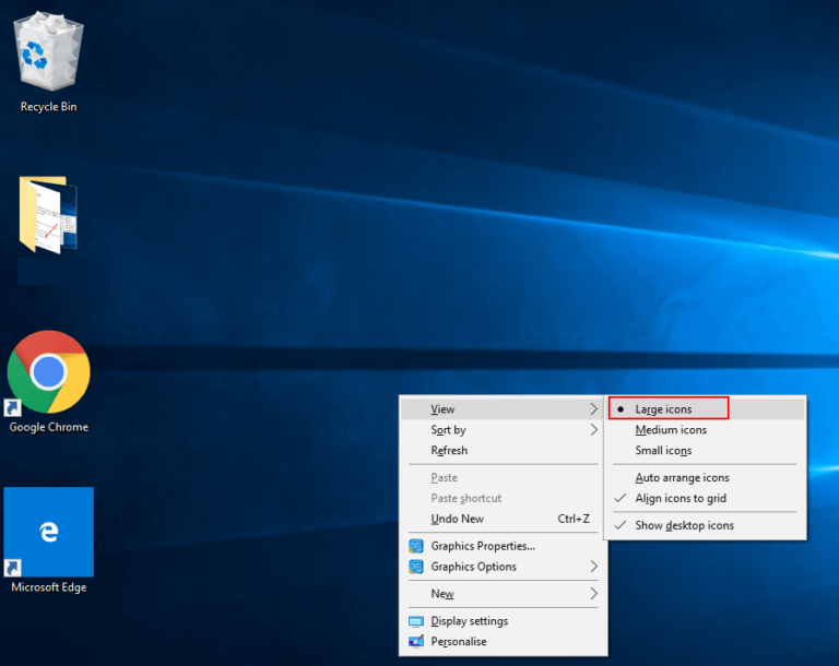 كيفية تغيير حجم أيقونات على سطح المكتب في Windows 10 - %categories