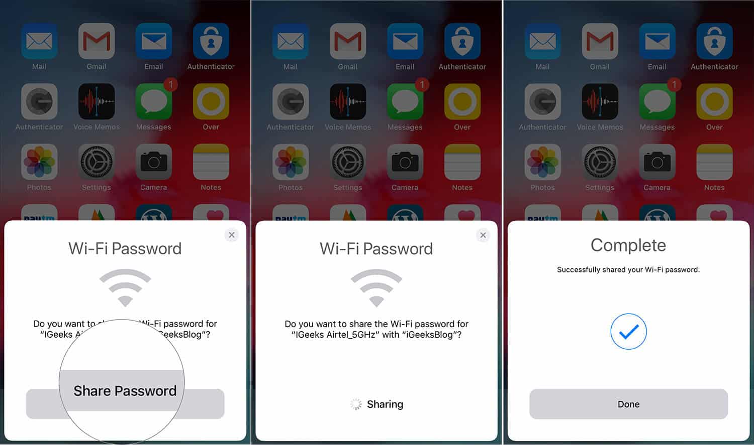 كيفية مشاركة كلمة المرور Wi-Fi على iPhone و iPad - %categories