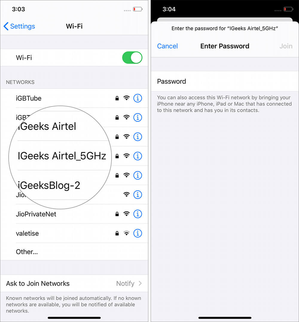 كيفية مشاركة كلمة المرور Wi-Fi على iPhone و iPad - %categories