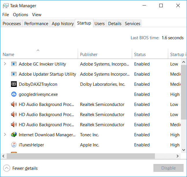 4 طرق لتعطيل برامج بدء التشغيل في Windows 10 أحلى هاوم
