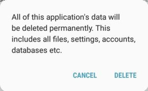 A-warning-will-appear-saying-all-of-the-data-will-be-deleted-permanently-300x186-1 إصلاح لا يمكن إرسال أو تلقي رسائل نصية على Android