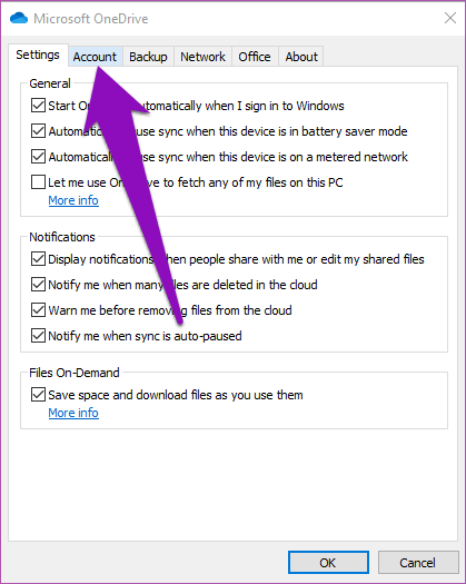 Add-Multiple-OneDrive-Accounts-Windows-10-07_4d470f76dc99e18ad75087b1b8410ea9 كيفية إضافة وإدارة حسابات OneDrive متعددة في Windows 10