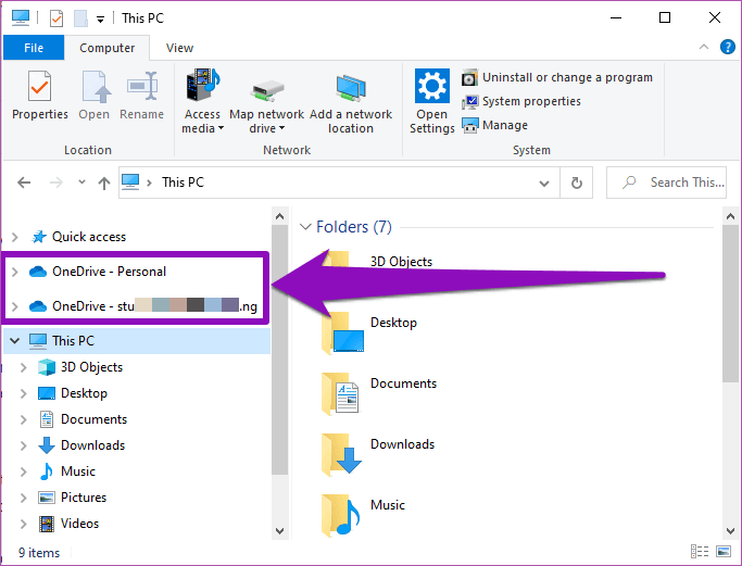 Add-Multiple-OneDrive-Accounts-Windows-10-16_4d470f76dc99e18ad75087b1b8410ea9 كيفية إضافة وإدارة حسابات OneDrive متعددة في Windows 10