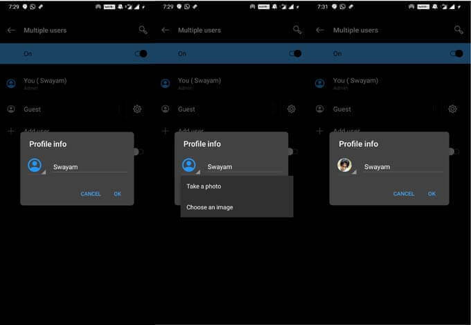 Android-Users-Profile-Picture-Change كيفية إضافة صورة شخصية إلى قفل الشاشة Android 10