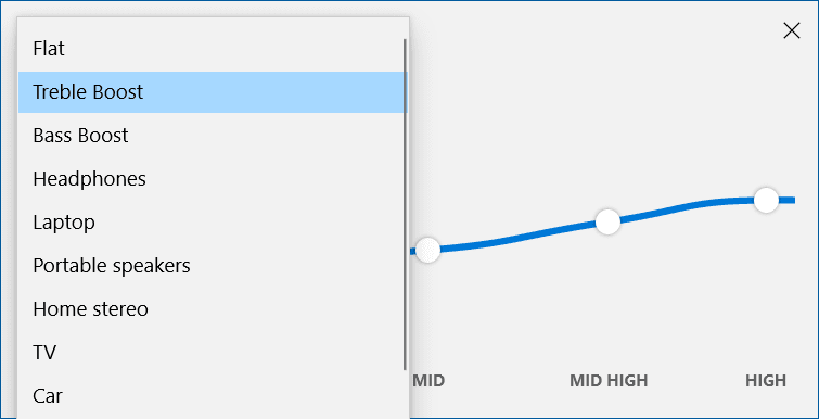 By-default-there-are-10-different-equalizer-presets-in-Groove-Music-Equalizer كيفية استخدام Equalizer في Music Groove على نظام التشغيل Windows 10