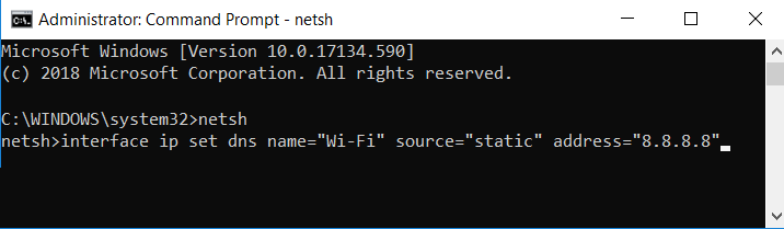 Change-DNS-IP-settings-with-Command-Prompt 3 طرق لتغيير إعدادات DNS على Windows 10