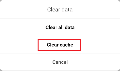 Click-on-the-Clear-cache-option-to-clear-all-the-cache-data-of-Google-Pay 11 نصيحة لإصلاح مشكلة عدم عمل Google Pay