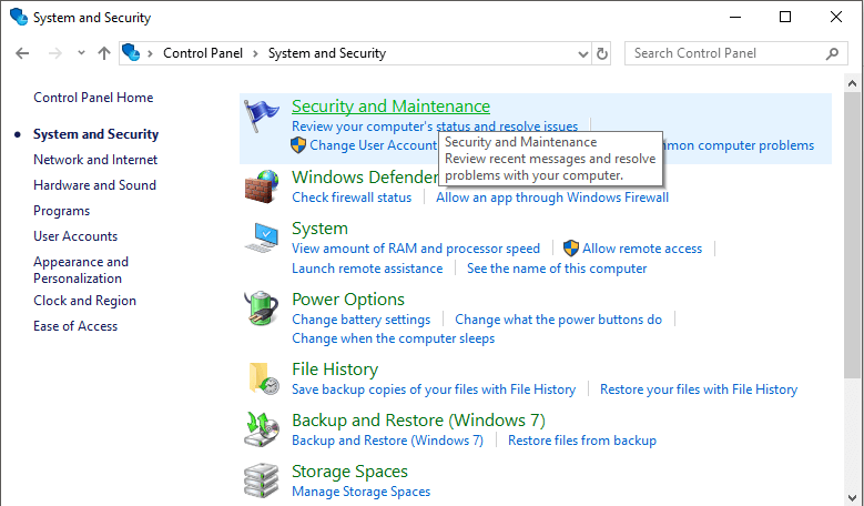 Click-on-‘System-and-Security’-and-then-click-on-‘Security-and-Maintenance’-1 15 نصيحة لزيادة سرعة جهاز الكمبيوتر الخاص بك