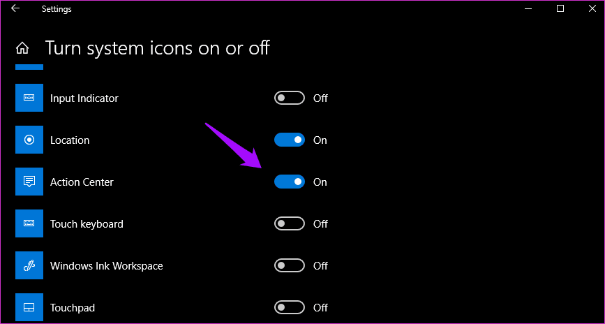 Fix-Action-Center-Not-Visible-Showing-in-Taskbar-Windows-10-2_4d470f76dc99e18ad75087b1b8410ea9 10 طرق لإصلاح Action Cen­ter غير مرئي أو لا يظهر على شريط المهام في Windows 10