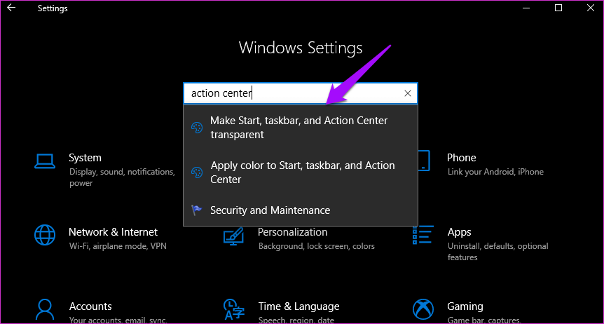 Fix-Action-Center-Not-Visible-Showing-in-Taskbar-Windows-10-3_4d470f76dc99e18ad75087b1b8410ea9 10 طرق لإصلاح Action Cen­ter غير مرئي أو لا يظهر على شريط المهام في Windows 10
