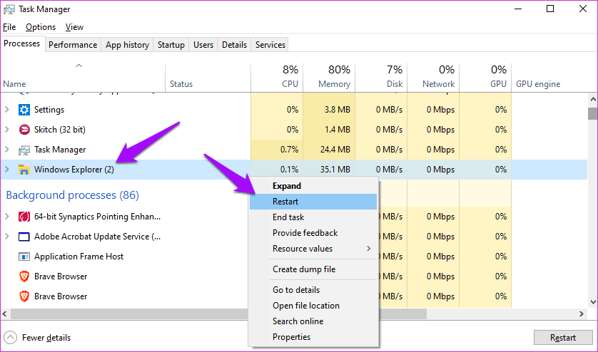 Fix-Action-Center-Not-Visible-Showing-in-Taskbar-Windows-10-6_4d470f76dc99e18ad75087b1b8410ea9 10 طرق لإصلاح Action Cen­ter غير مرئي أو لا يظهر على شريط المهام في Windows 10