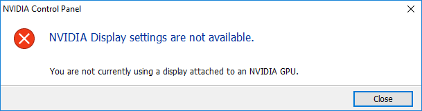 إصلاح خطأ إعدادات عرض NVIDIA ليست متوفرة - %categories