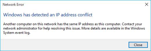 Fix-Windows-Has-Detected-An-IP-Address-Conflict-or-Fix-IP-Address-Conflict 10 طرق لإصلاح حل خطأ المضيف Host في Chrome