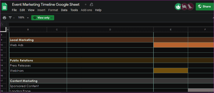 أفضل 6 قوالب Google Sheets لإدارة المشاريع - %categories