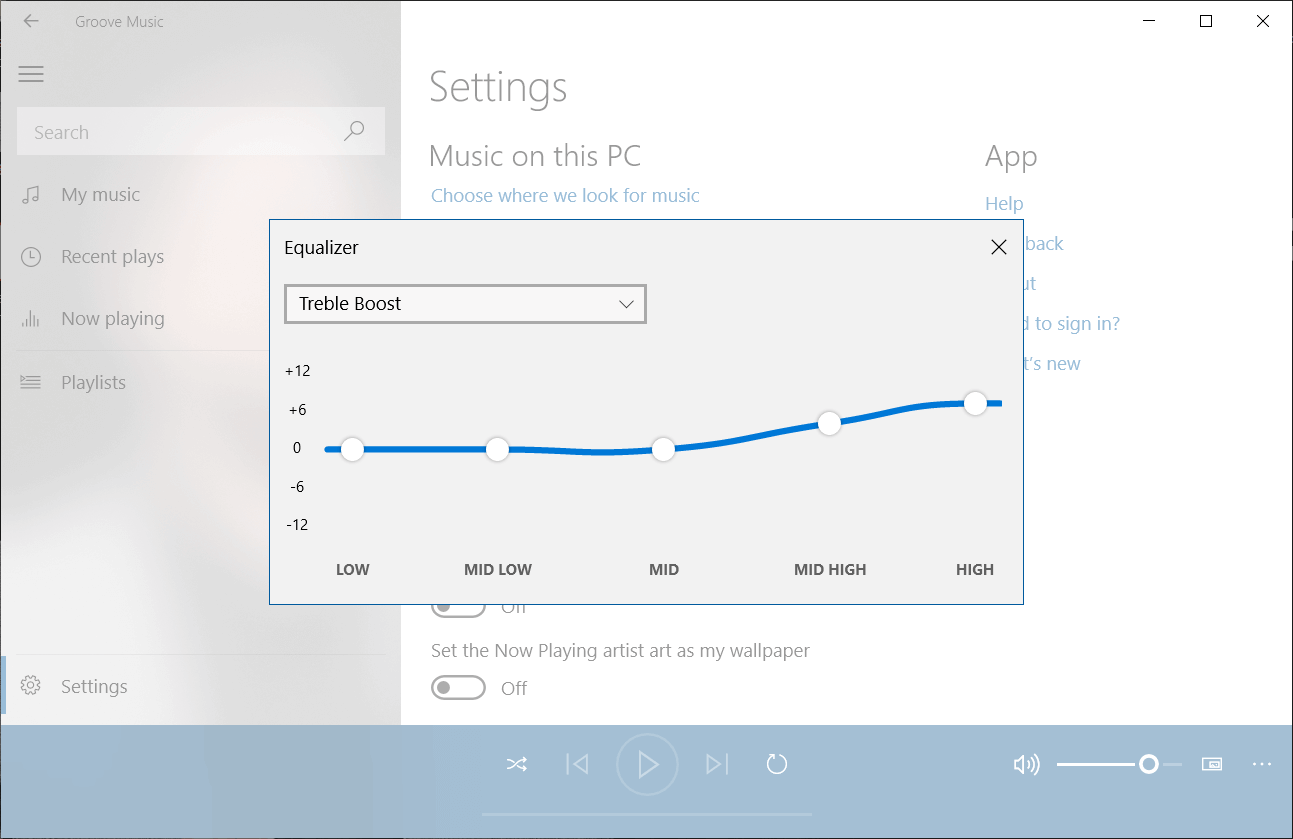 How-to-Use-The-Equalizer-In-Groove-Music-App كيفية استخدام Equalizer في Music Groove على نظام التشغيل Windows 10