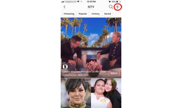 Instagram-igtv-home-screen دليل كامل حول كيفية استخدام IGTV (Instagram TV)