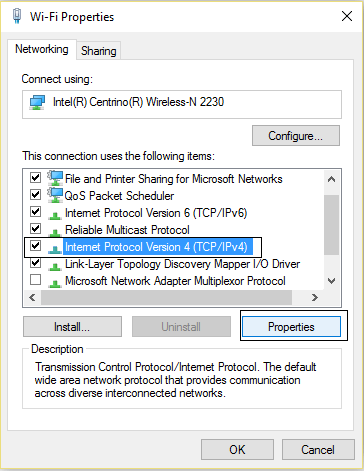 Internet-protocol-version-4-TCP-IPv4 3 طرق لتغيير إعدادات DNS على Windows 10
