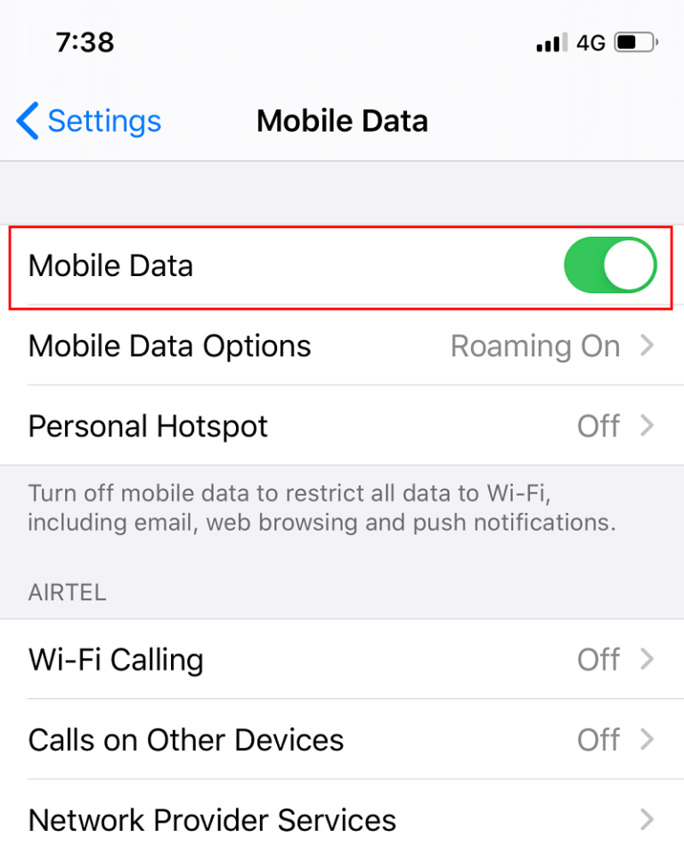 Make-sure-your-mobile-data-is-ON-768x958-1 إصلاح لا يمكن إرسال أو تلقي رسائل نصية على Android