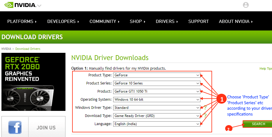 NVIDIA-DRIVER-update إصلاح التطبيقات التي تظهر غير واضحة في Windows 10
