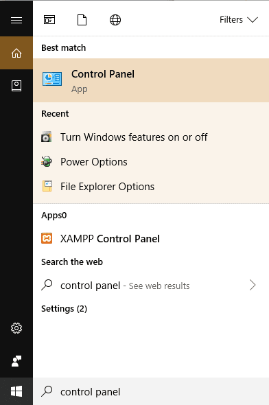 Open-the-control-panel-by-searching-for-it-using-search-bar-1 15 نصيحة لزيادة سرعة جهاز الكمبيوتر الخاص بك