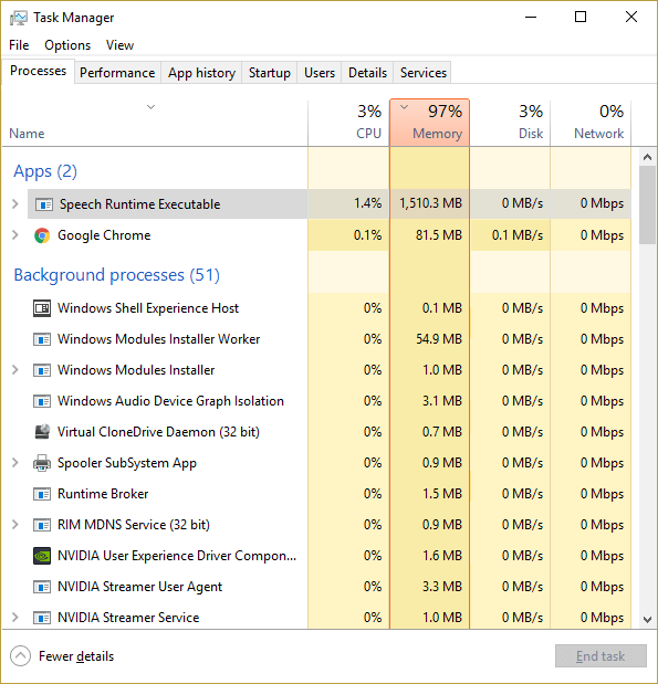 Right-click-on-Speech-Runtime-Executable.-then-select-End-Task-1 15 نصيحة لزيادة سرعة جهاز الكمبيوتر الخاص بك